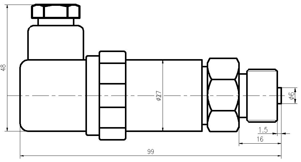 CYB230通用型压力变送器赫斯曼外形图